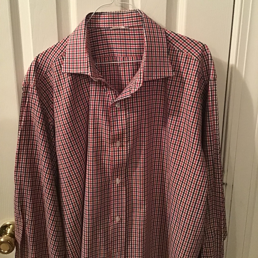 Red and black check shirt